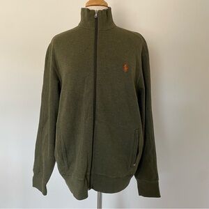 Polo Ralph Lauren Performance Mens L Green Full Zip Jacket
